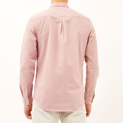 Pink twill shirt